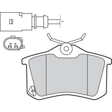 Valeo Bremsbelagsatz, Scheibenbremse ESSENTIAL 301681