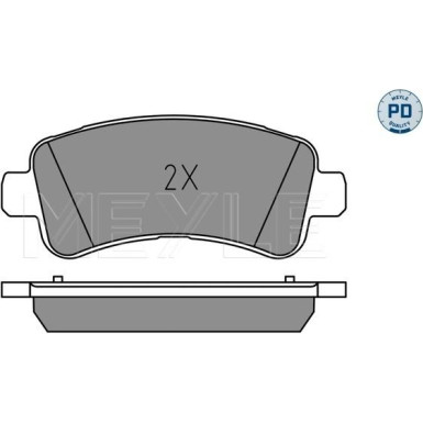 025 259 8721/PD Bremsbelagsatz, Scheibenbremse MEYLE-PD: Advanced performance and design.