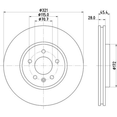 Hella Pagid | Bremsscheibe | 8DD 355 132-171