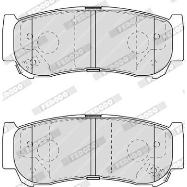 Ferodo Bremsbelagsatz, Scheibenbremse PREMIER ECO FRICTION FDB1910