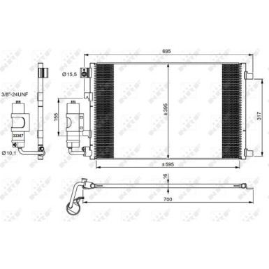 35973 Kondensator, Klimaanlage EASY FIT