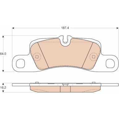 TRW Bremsbelagsatz, Scheibenbremse COTEC GDB1962
