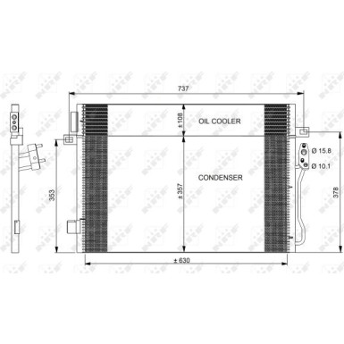 350098 Kondensator, Klimaanlage EASY FIT