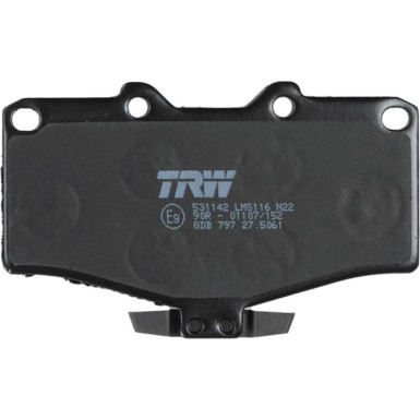 TRW Bremsbelagsatz, Scheibenbremse COTEC GDB797