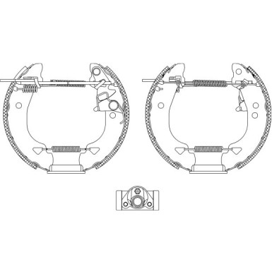 Hella | Bremsbackensatz | 8DB 355 004-331