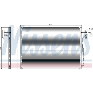 Nissens | Kondensator, Klimaanlage | 940045