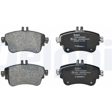 Delphi | Bremsbelagsatz, Scheibenbremse | LP2442 Delphi | Bremsbelagsatz, Scheibenbremse | LP2442