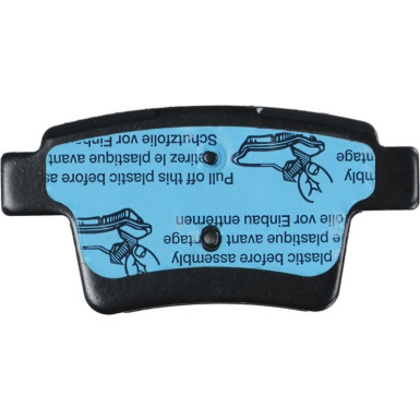 GDB1665 Bremsbelagsatz, Scheibenbremse COTEC