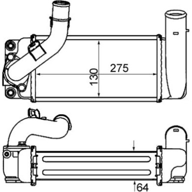 Mahle | Ladeluftkühler | CI 461 000P
