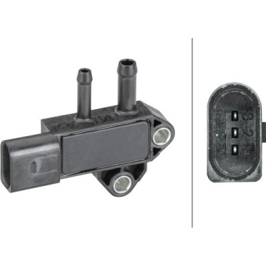 Hella | Sensor, Abgasdruck | 6PP 009 409-361
