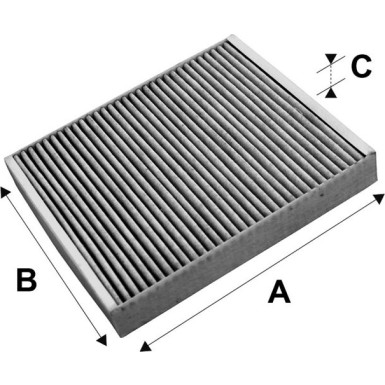 VALEO 715659 Innenraumfilter Aktivkohlefilter CLIMFILTER PROTECT, 241x204x34mm