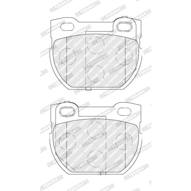 Ferodo | Bremsbelagsatz, Scheibenbremse | FDB1994