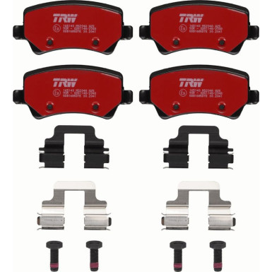 TRW Bremsbelagsatz, Scheibenbremse DTEC COTEC GDB1685DTE