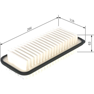 BOSCH 1 987 429 177 Luftfilter