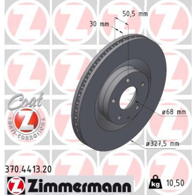 Zimmermann | Bremsscheibe | 370.4413.20