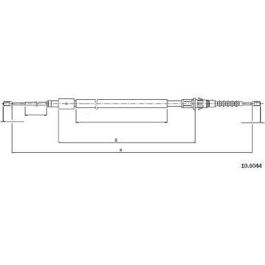 10.6044 Seilzug, Feststellbremse 10.6044 Seilzug, Feststellbremse