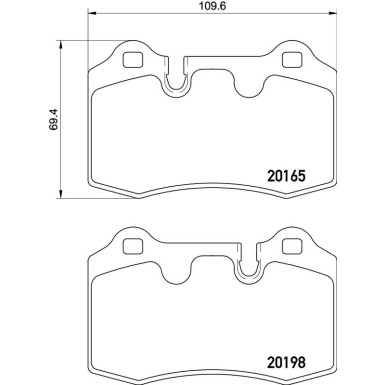 Brembo Bremsbelagsatz, Scheibenbremse PRIME LINE P 02 003