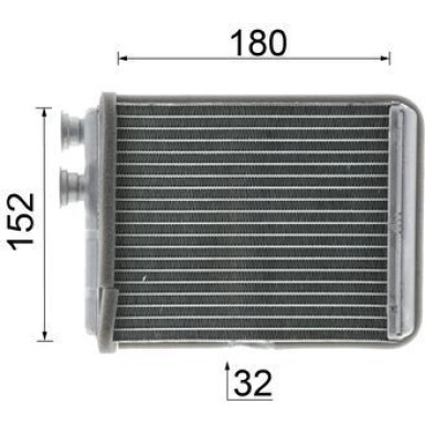 Mahle | Wärmetauscher, Innenraumheizung | AH 299 000P
