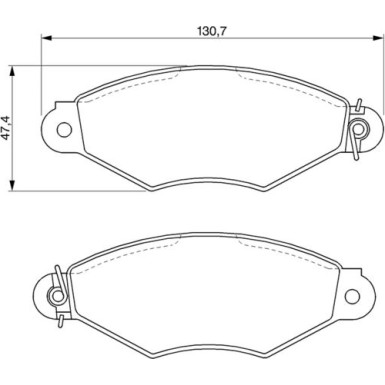BOSCH Bremsbelagsatz, Scheibenbremse 0 986 424 453 BOSCH Bremsbelagsatz, Scheibenbremse 0 986 424 453