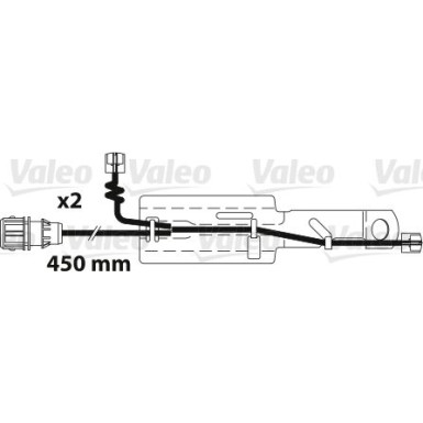 Valeo | Verschleißanzeige, Bremsbelag | 882324
