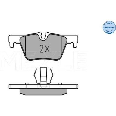 025 253 0717 Bremsbelagsatz, Scheibenbremse MEYLE-ORIGINAL: True to OE.