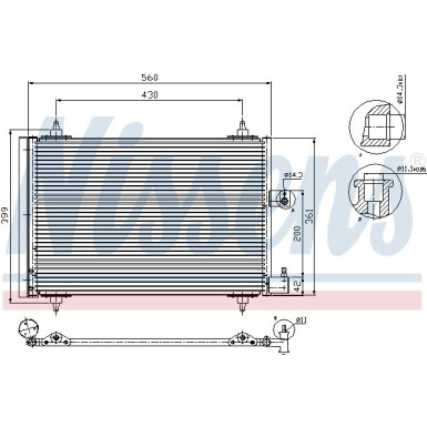 94534 Kondensator, Klimaanlage ** FIRST FIT **