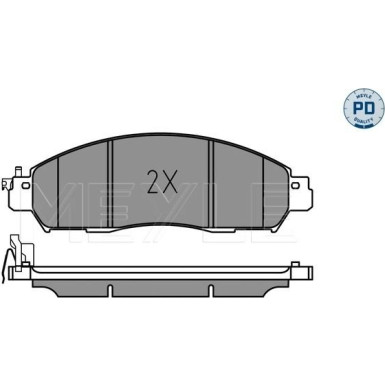 025 224 3917/PD Bremsbelagsatz, Scheibenbremse MEYLE-PD: Advanced performance and design.