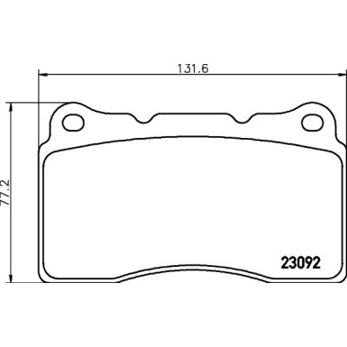 8DB 355 011-431 Bremsbelagsatz, Scheibenbremse
