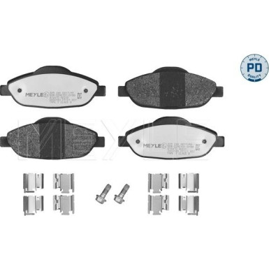 Meyle | Bremsbelagsatz, Scheibenbremse | 025 246 6017/PD