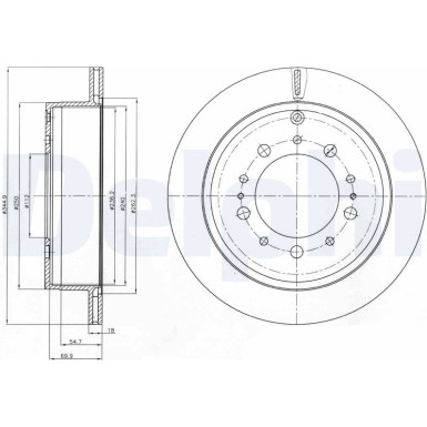 Delphi | Bremsscheibe | BG4275