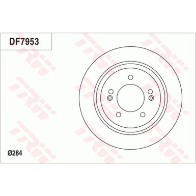 TRW | Bremsscheibe | DF7953