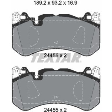 2445503 Bremsbelagsatz, Scheibenbremse