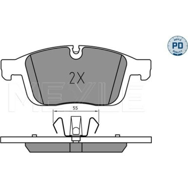 Meyle Bremsbelagsatz, Scheibenbremse MEYLE-PD: Advanced performance and design 025 223 8619/PD