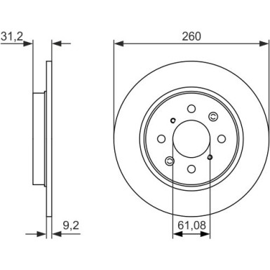 BOSCH | Bremsscheibe | 0 986 479 051
