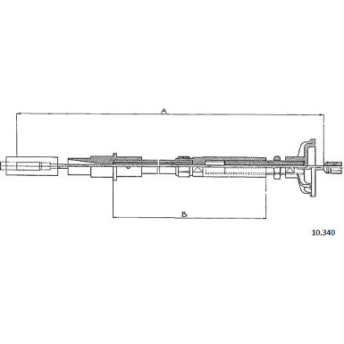 10.340 Seilzug, Kupplungsbetätigung