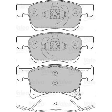 601469 Bremsbelagsatz, Scheibenbremse