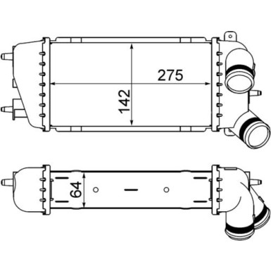Mahle | Ladeluftkühler | CI 309 000S