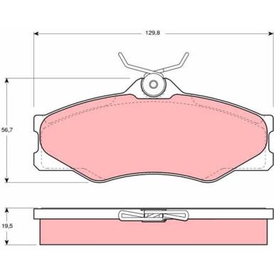 GDB399 Bremsbelagsatz, Scheibenbremse