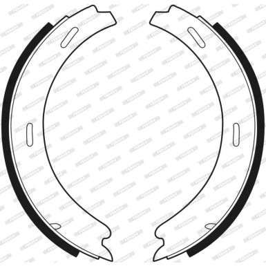 Ferodo | Bremsbackensatz, Feststellbremse | FSB196