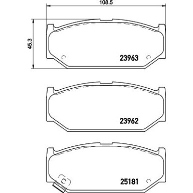 Hella | Bremsbelagsatz, Scheibenbremse | 8DB 355 015-751