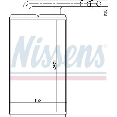Nissens | Wärmetauscher, Innenraumheizung | 71740