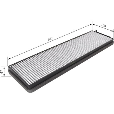 BOSCH 1 987 431 456 Innenraumfilter