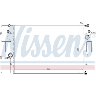 Nissens | Kühler, Motorkühlung | 61981