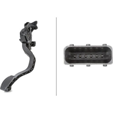 Hella | Sensor, Fahrpedalstellung | 6PV 010 175-721