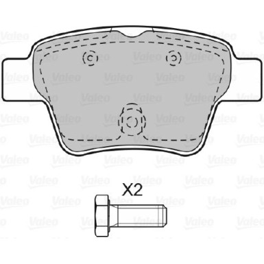 598702 Bremsbelagsatz, Scheibenbremse