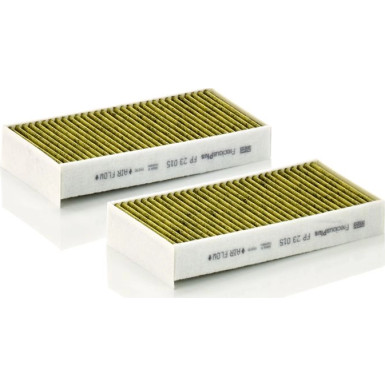 MANN-FILTER FP 23 015-2 Innenraumfilter FreciousPlus Aktivkohlefilter mit Polyphenol, antibakteriell, Feinstaubfilter (PM 2.5) MANN-FILTER FP 23 015-2 Innenraumfilter FreciousPlus Aktivkohlefilter mit Polyphenol, antibakteriell, Feinstaubfilter (PM 2.5)