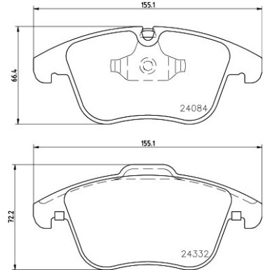 8DB 355 013-731 Bremsbelagsatz, Scheibenbremse