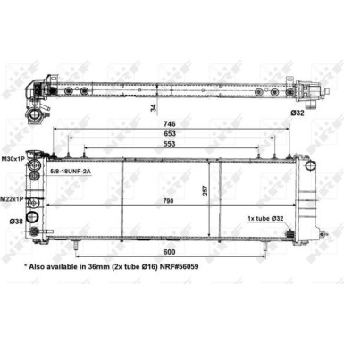 NRF | Kühler, Motorkühlung | 50321