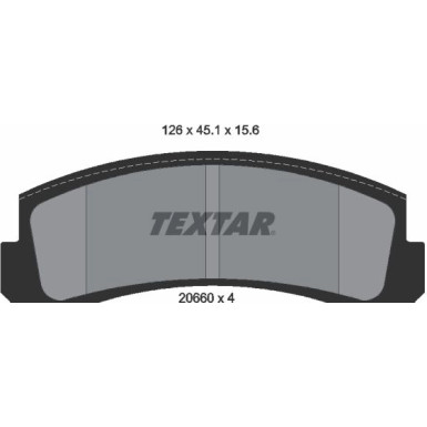 2066001 Bremsbelagsatz, Scheibenbremse