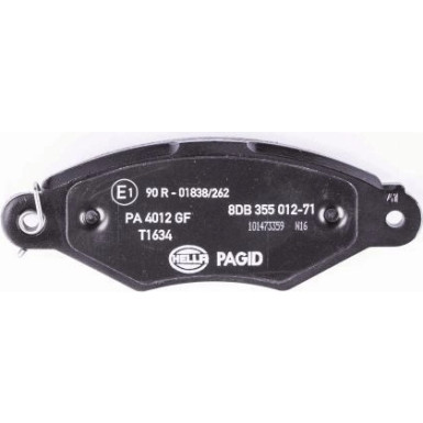 Hella Pagid | Bremsbelagsatz, Scheibenbremse | 8DB 355 012-711
